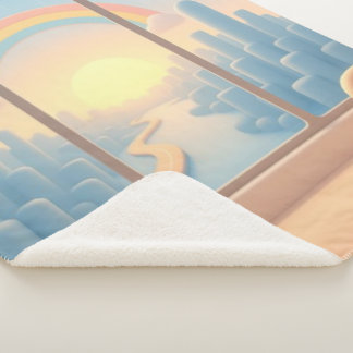 Window to a Dreamworld Sherpa Blanket