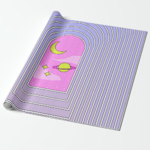 Window to the universe, esoteric cosmos digital ar wrapping paper