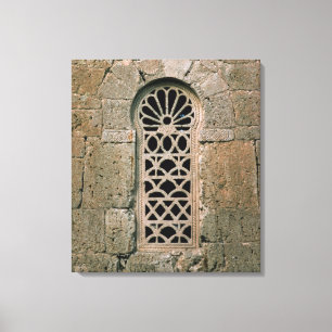 Window tracery, from Basilica San Juan Canvas Print