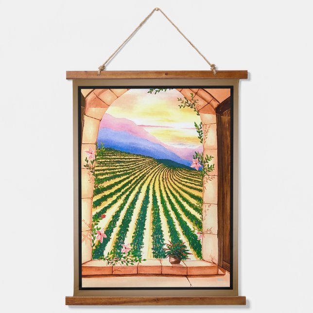 Window View Hanging Tapestry (Front)