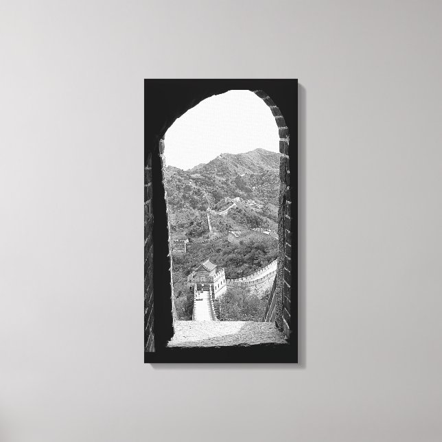 Window View of the Great Wall Canvas Print (Front)