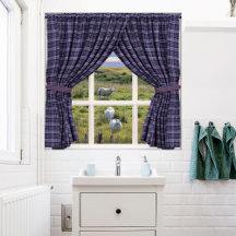 Window View with Sheep and Peaceful Scenery