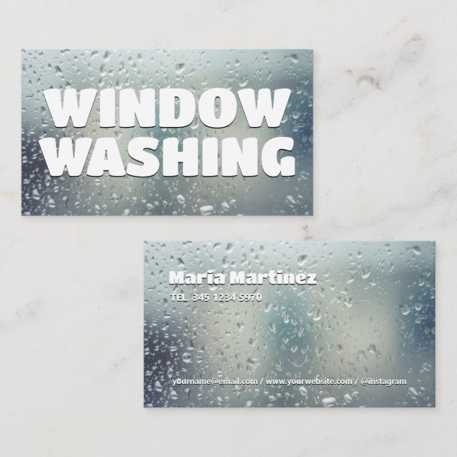 Window Washing Business Card (Front/Back)
