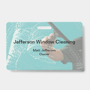 Window Washing Cleaning Work Business Badges