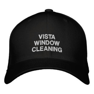 Window Washing Company Name White Stitching Embroidered Hat