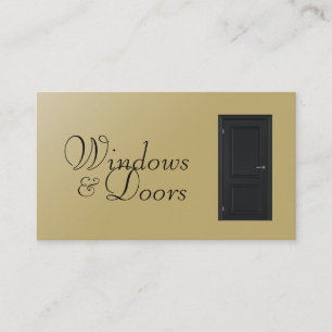 Windows and Doors Installers Construction Business Card