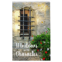 Windows avec caractère Calendrier 12 mois 2024