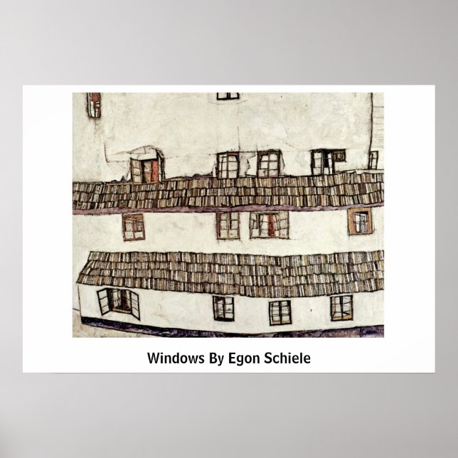 Windows By Egon Schiele Poster (Front)