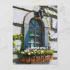 WINDOWS DOORS FLOWERS BUILDING POSTCROSSING