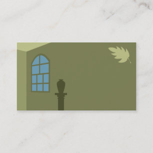 Windows et carte de visite de feuille