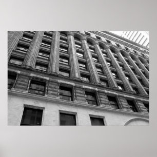 Windows in Black and White Poster