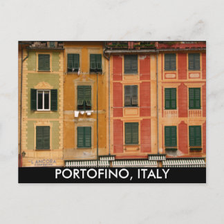 Windows in Portofino, Italy Postcard