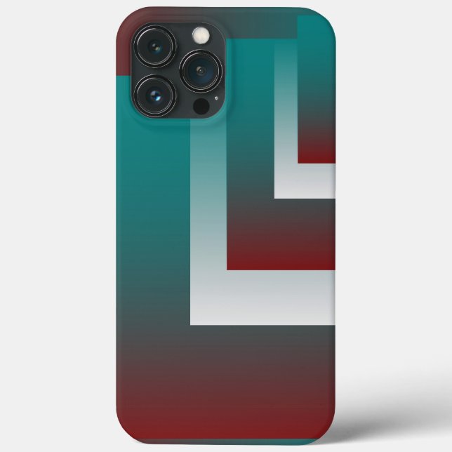 Windows in teal burgundy white Case-Mate iPhone case (Back)