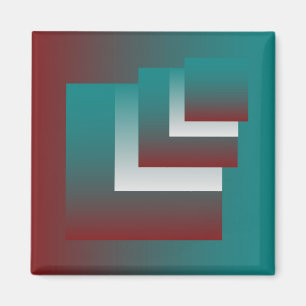 Windows in teal burgundy white magnet