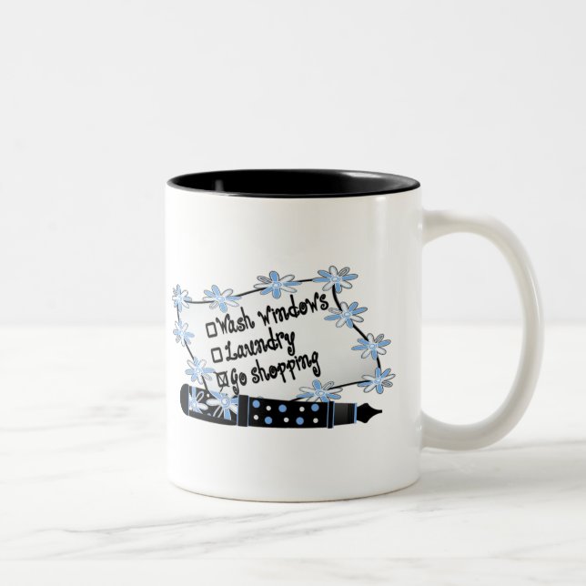Windows, Laundry or Shopping! Two-Tone Coffee Mug (Right)
