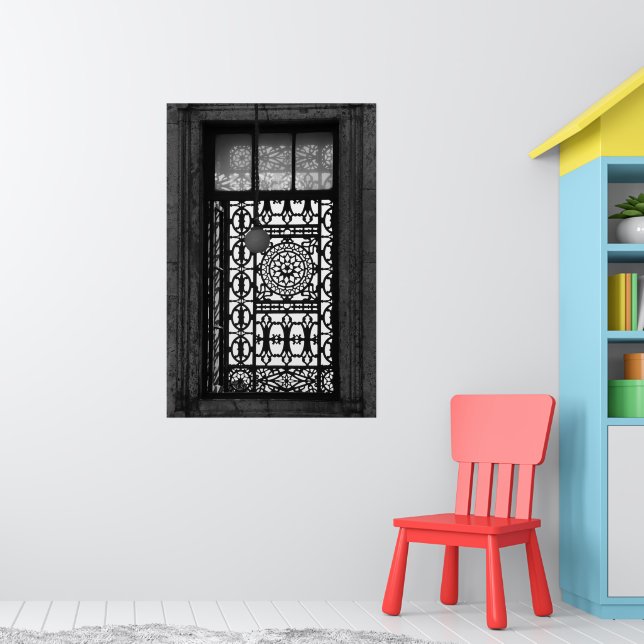 Windows Of the World: Cairo Mosque B&W Poster (Nursery 1)