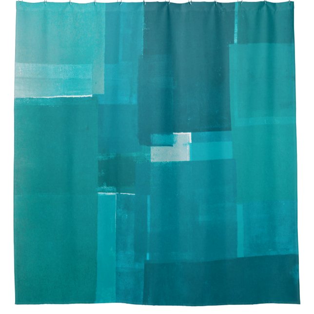 'Windows' Teal Abstract Art (Front)