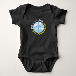 Windpower Wind Power Works Wind Energy Baby Bodysuit