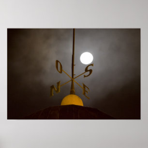 Windrose atop the Lighthouse on Cerro Santa Poster