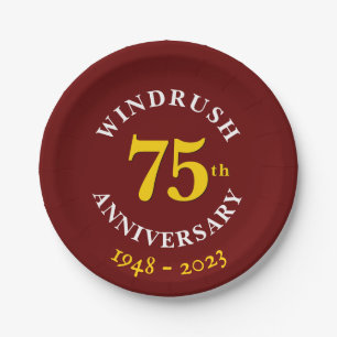 Windrush Generation 75th Anniversary Paper Plate