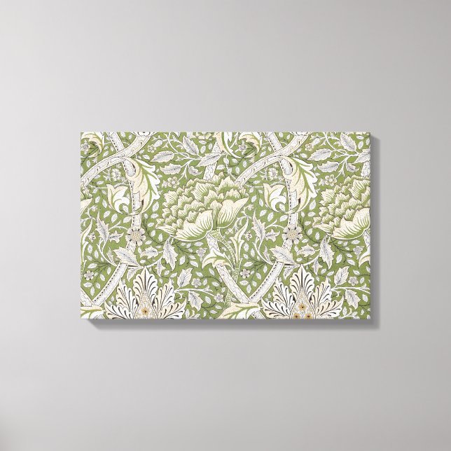 Windrush Pattern (by William Morris) Canvas Print (Front)