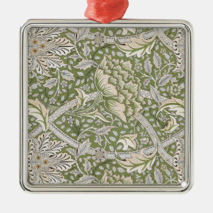 Windrush Pattern (by William Morris) Metal Ornament