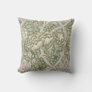 Windrush Pattern (by William Morris) Throw Pillow