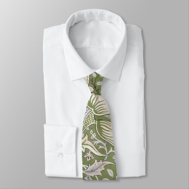 Windrush Pattern (by William Morris) Tie (Tied)