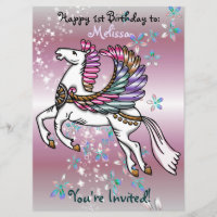 Winds and Wings Pegasus BIRTHDAY BABY SHOWER