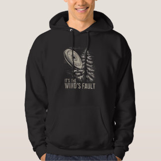 Winds Fault, Funny Vintage Disc Golf 1 Hoodie