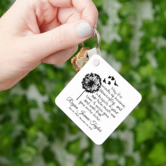Winds of Heaven Personalized Memorial Keychain