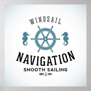 Windsail Navigation Poster