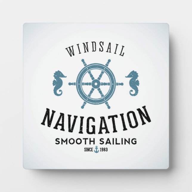 Windsail Navigation Poster Plaque (Front)