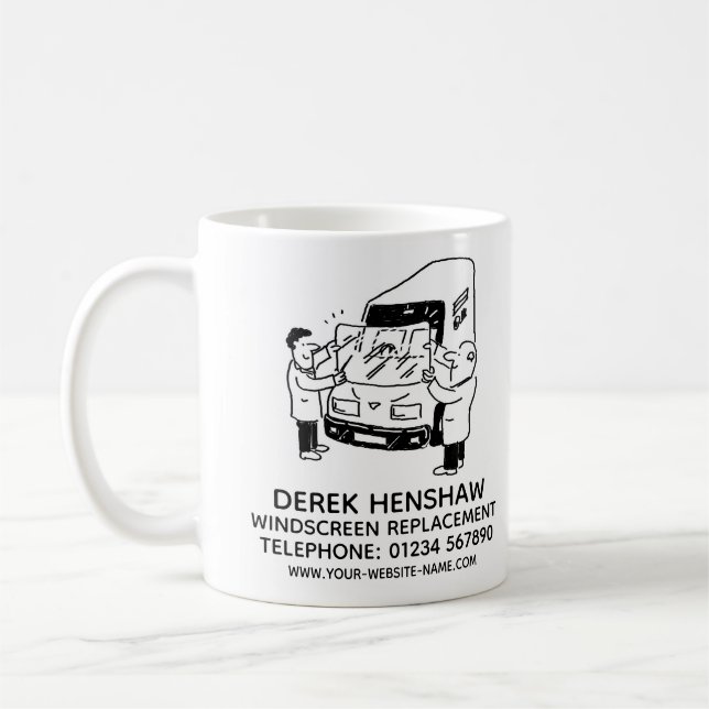 Windscreen Replacement Promotional Coffee Mug (Left)
