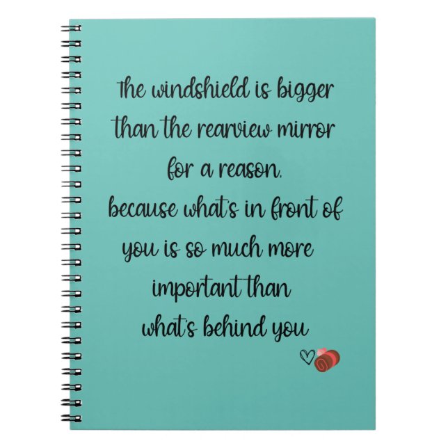 Windshield is Bigger Than the Rearview -Jelly Roll Notebook (Front)
