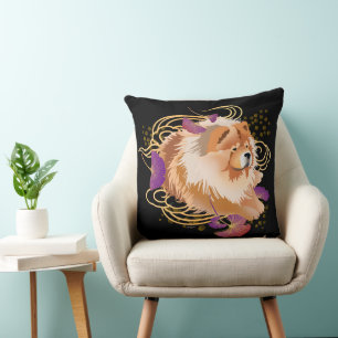 WINDSONG - Chow  throw pillow 2 sizes