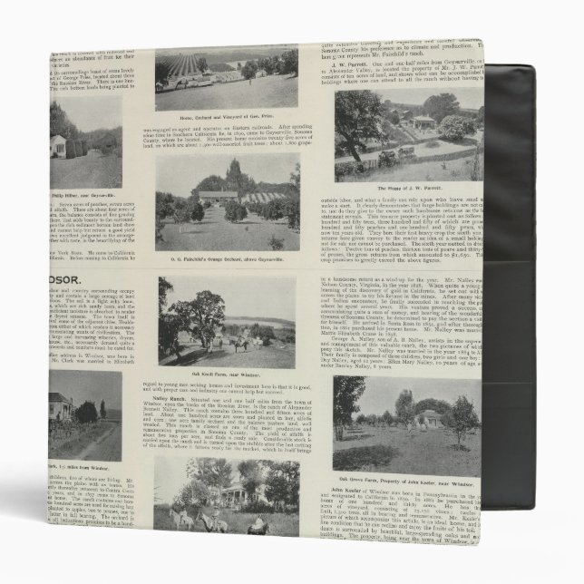 Windsor, California Binder (Front/Inside)