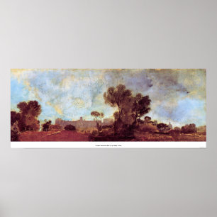 Windsor Castle from Salt hill by Joseph Turner Poster