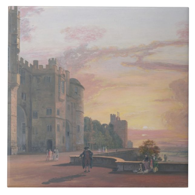 Windsor Castle: North Terrace looking west at suns Tile (Front)