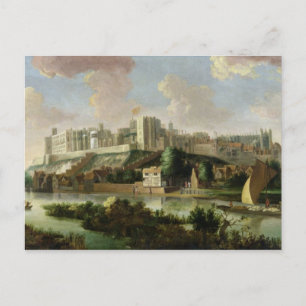 Windsor Castle seen from the Thames, c.1700 (oil o Postcard