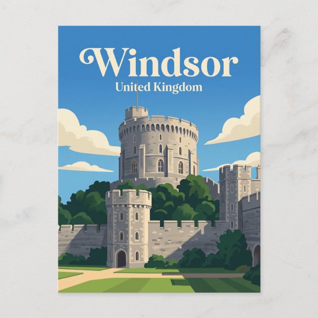 Windsor Castle United Kingdom Postcard (Front)