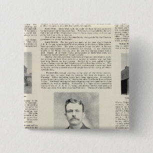 Windsor, Fulton, California 2 Inch Square Button