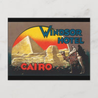 Windsor Hotel Cairo_Vintage Travel Poster Artwork