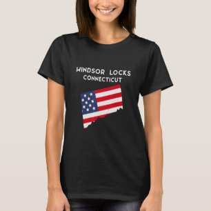 Windsor Locks Connecticut USA State America Travel T-Shirt