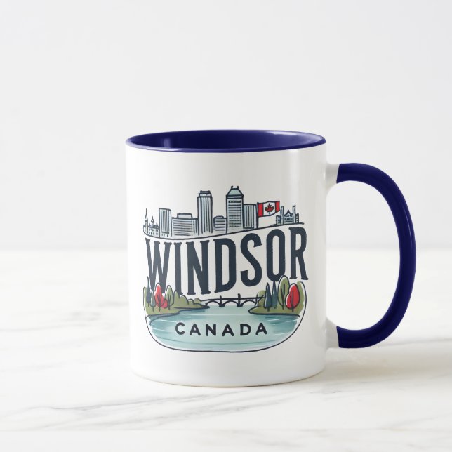Windsor Ontario Canada  Mug (Right)