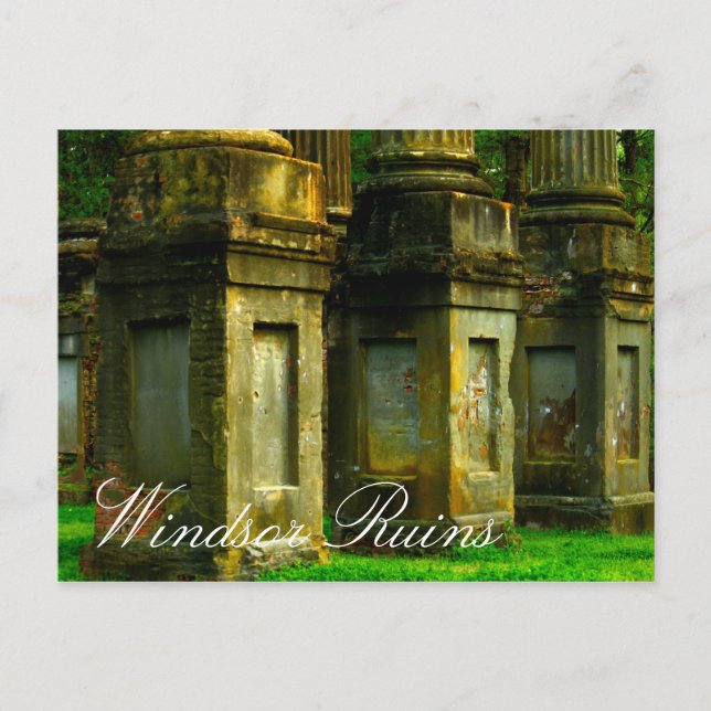 Windsor Ruins, Mississippi Postcard (Front)