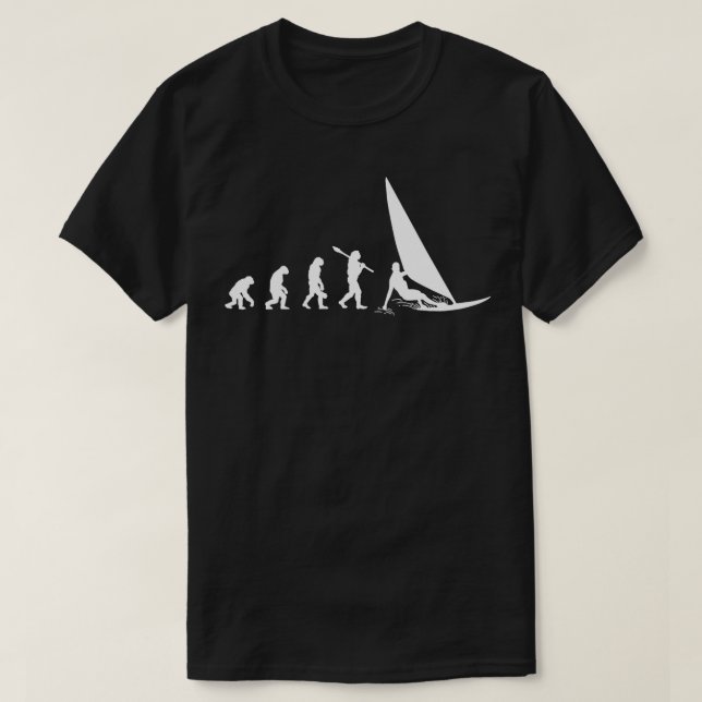 Windsurf Evolution Windsurfer Lover Gift Windsurfi T-Shirt (Design Front)
