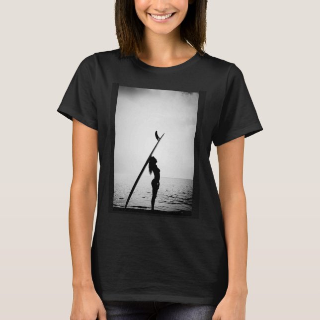 Windsurf   Sunset Surfer Surfing T-Shirt (Front)