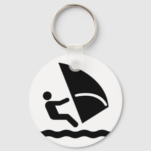 Windsurf Symbol Keychain