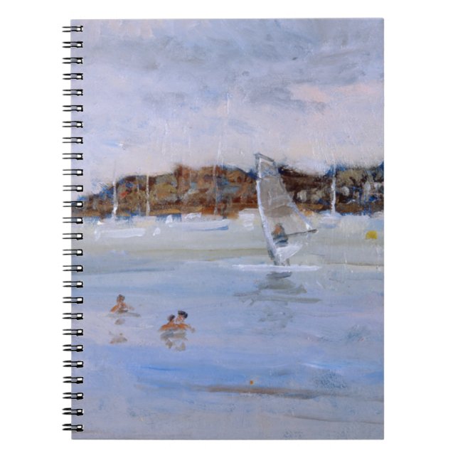 Windsurfer and Bathers Notebook (Front)